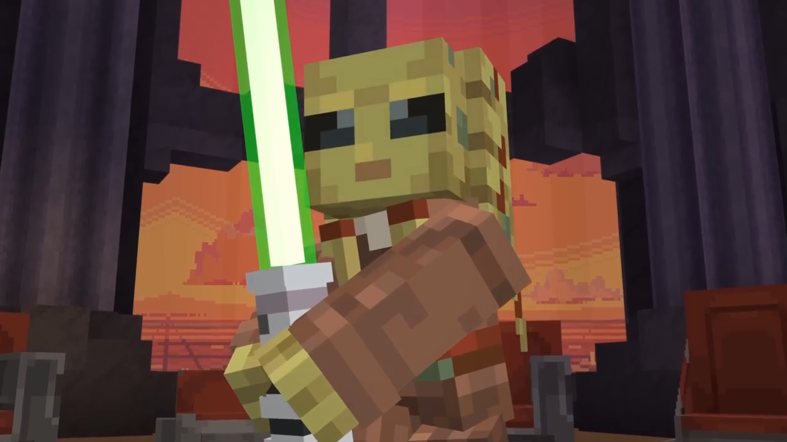 Minecraft Star Wars trailer screenshot