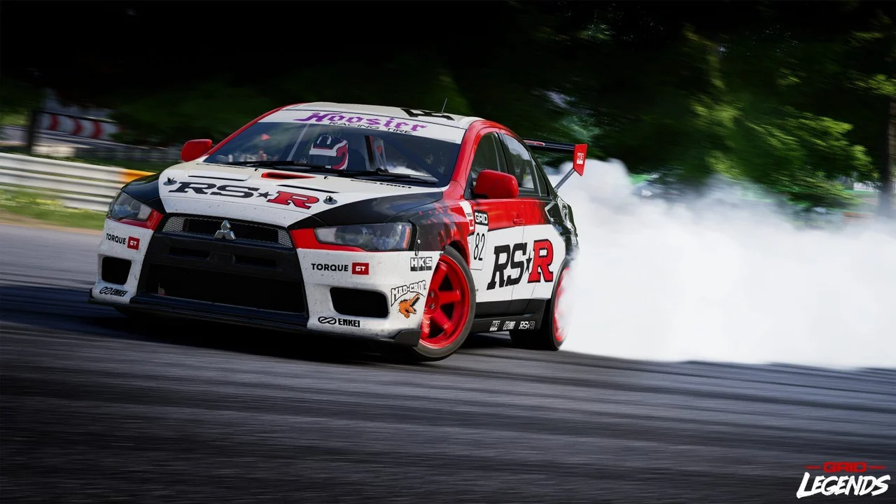 Drifting Mitsubishi