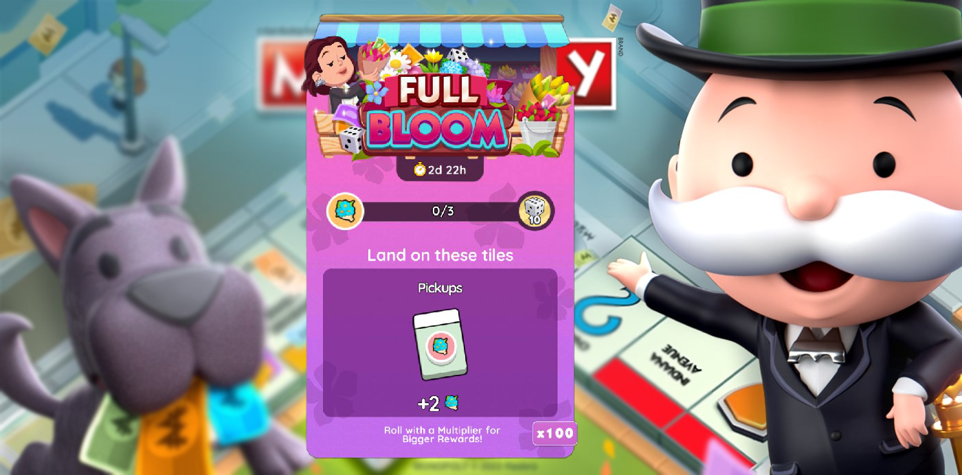 Monopoly Go Full Bloom rewards