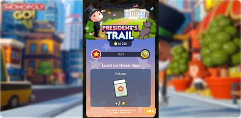 Monopoly go presidents trail event