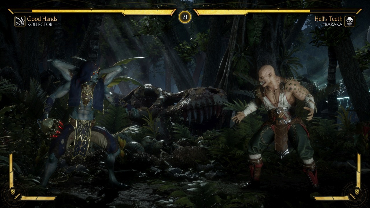 Mortal Kombat 11 Ultimate Baraka in battle