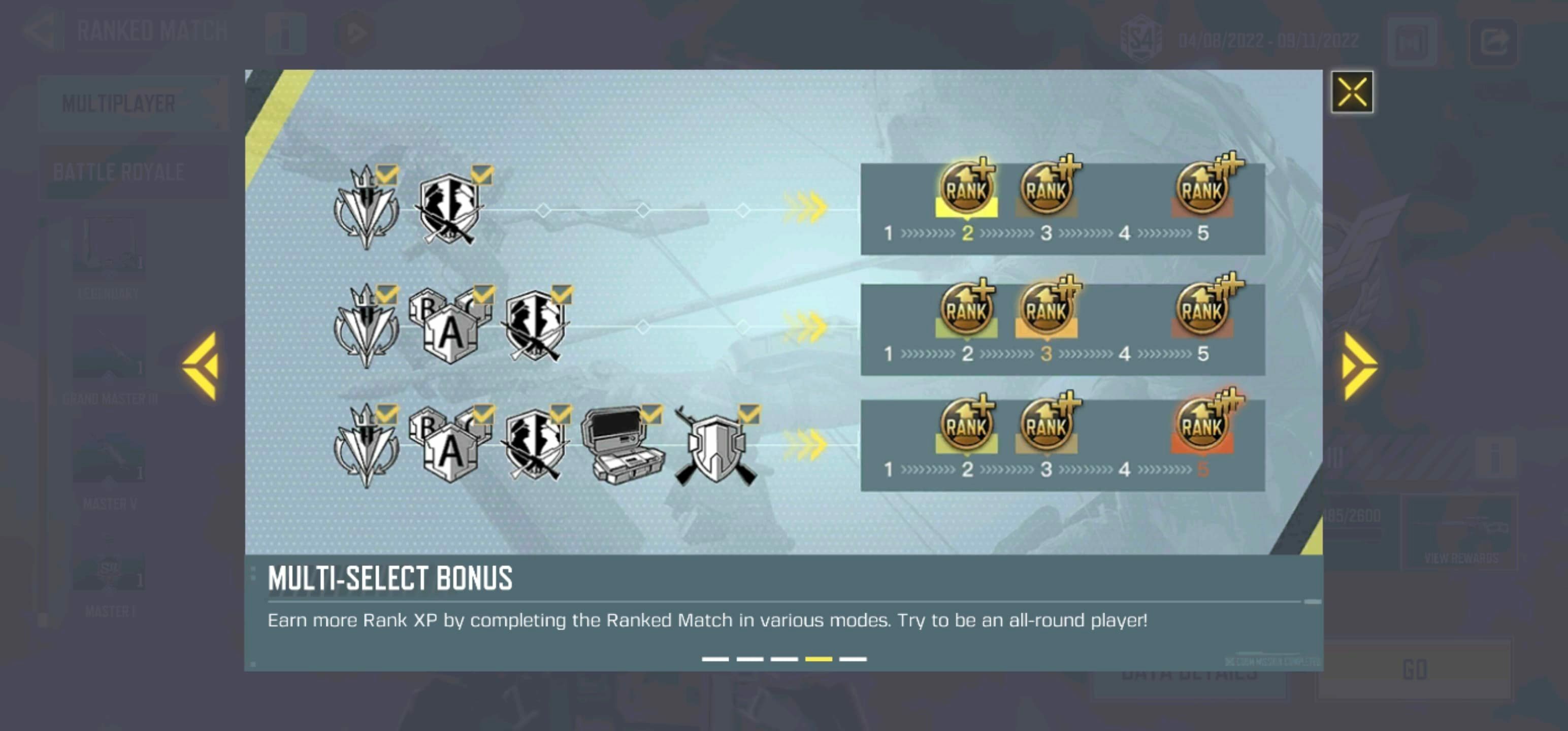 Multi select bonus