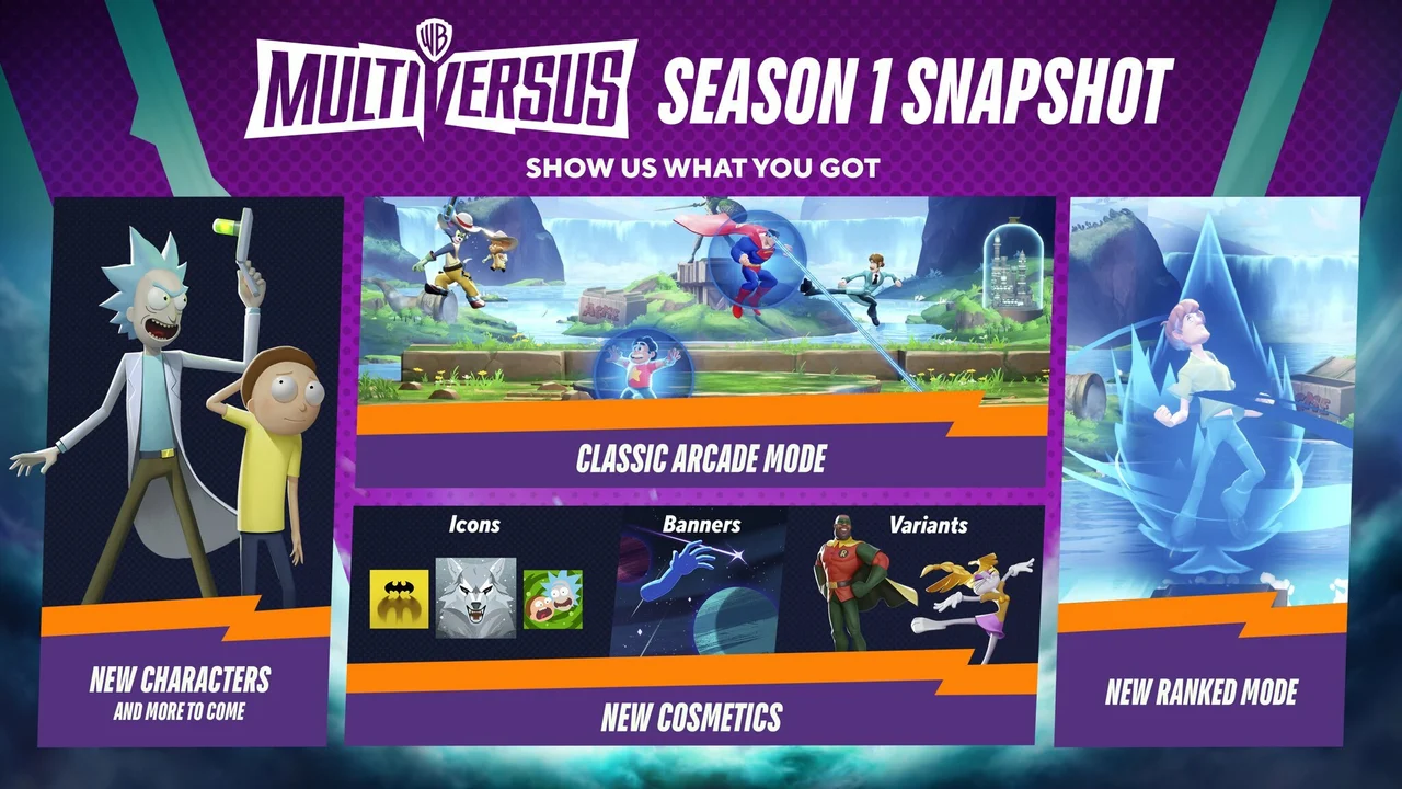 Overview of new MultiVersus features with Season 1