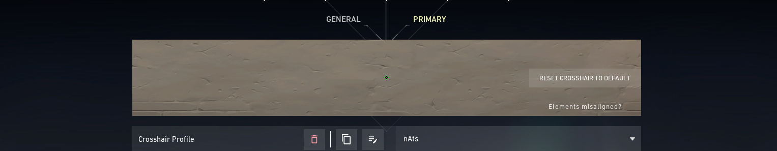 Nats crosshair