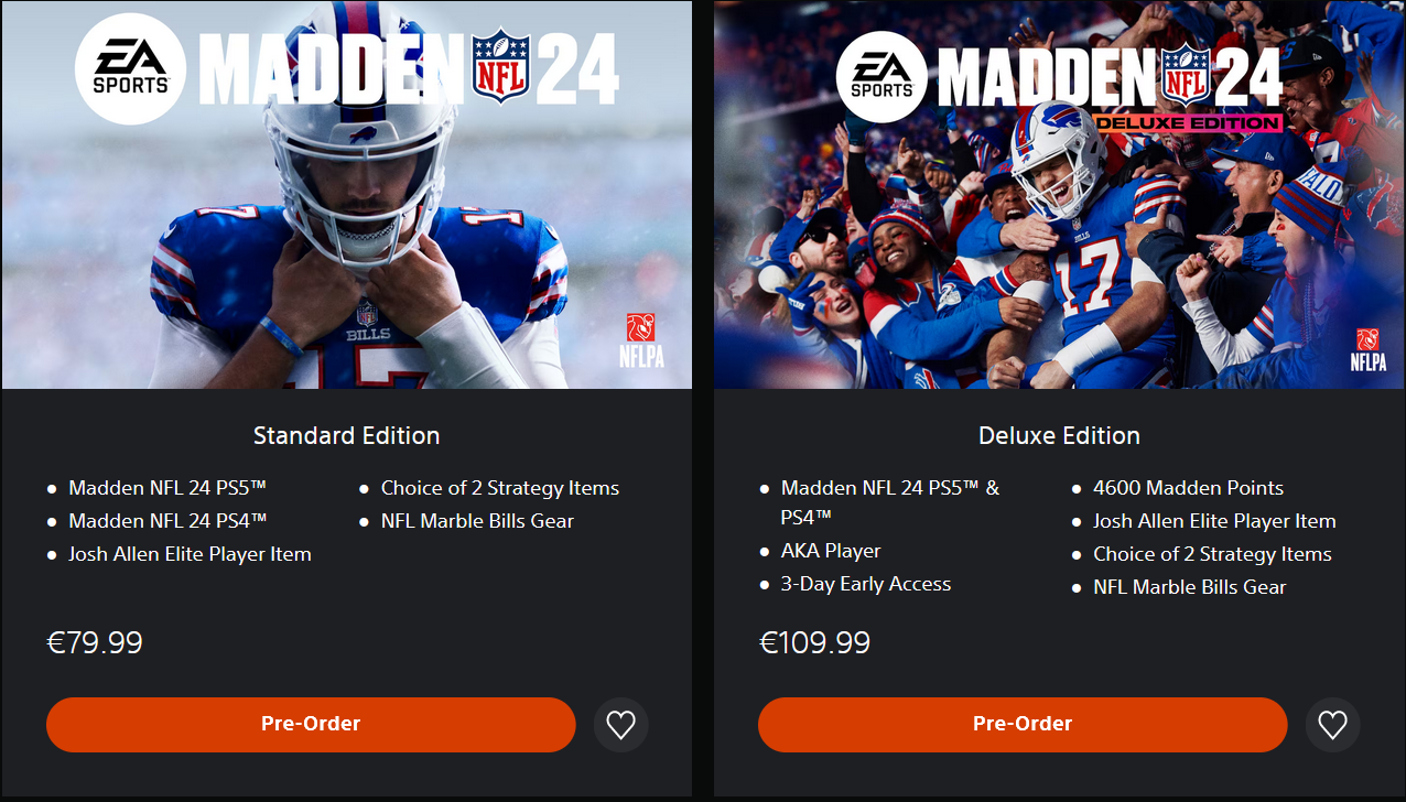 Madden NFL 24 Editions