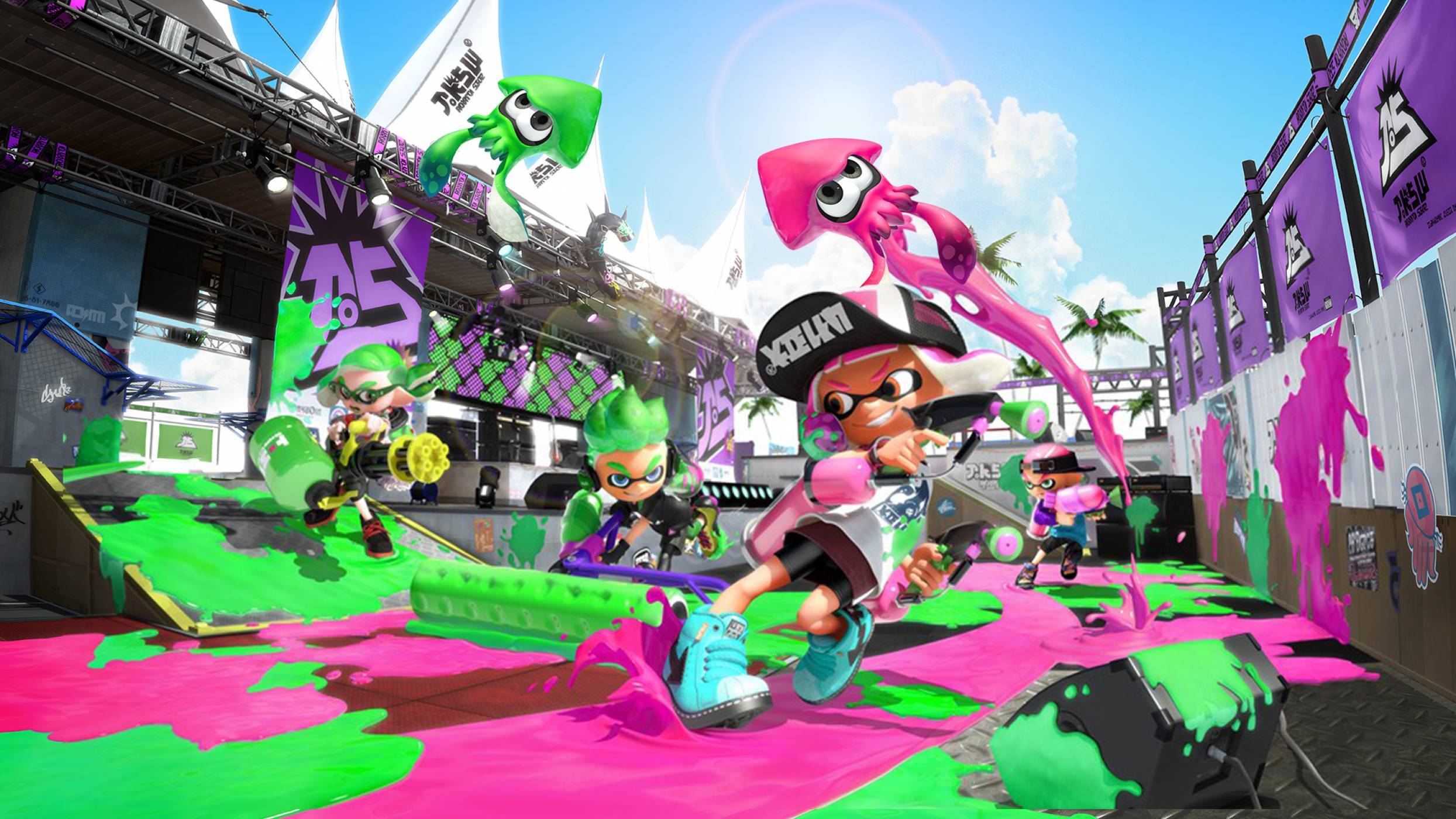 Nintendo switch games like cod Splatoon 2