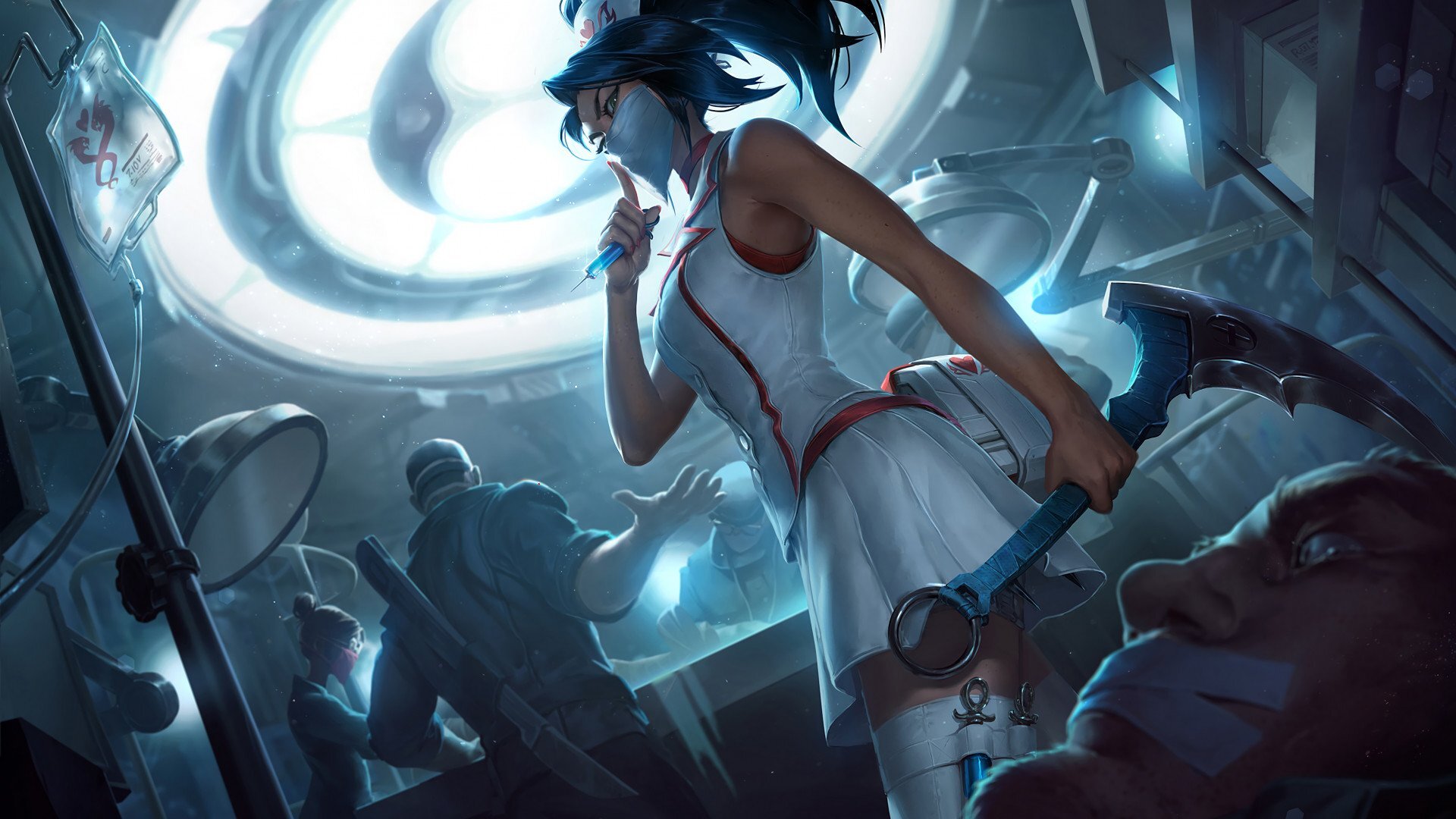 Nurse akali lol skin