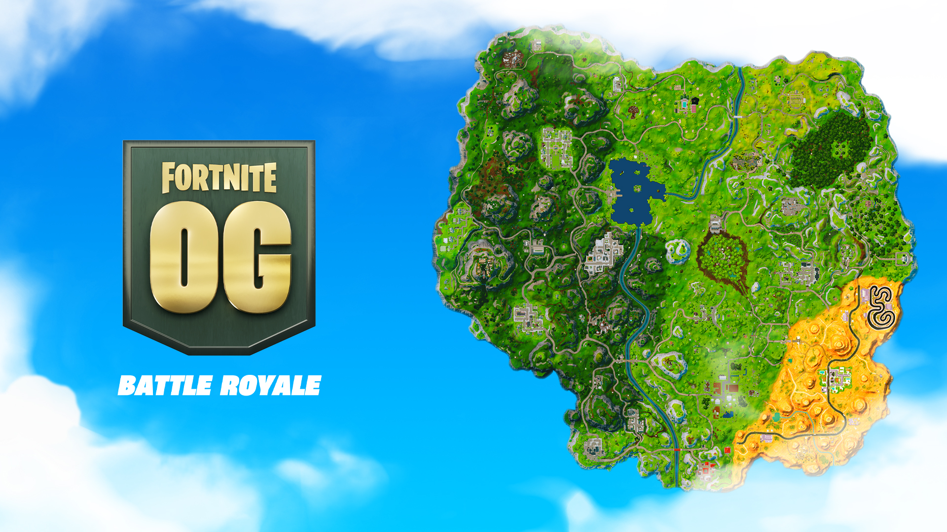 fortnite og battle royale map