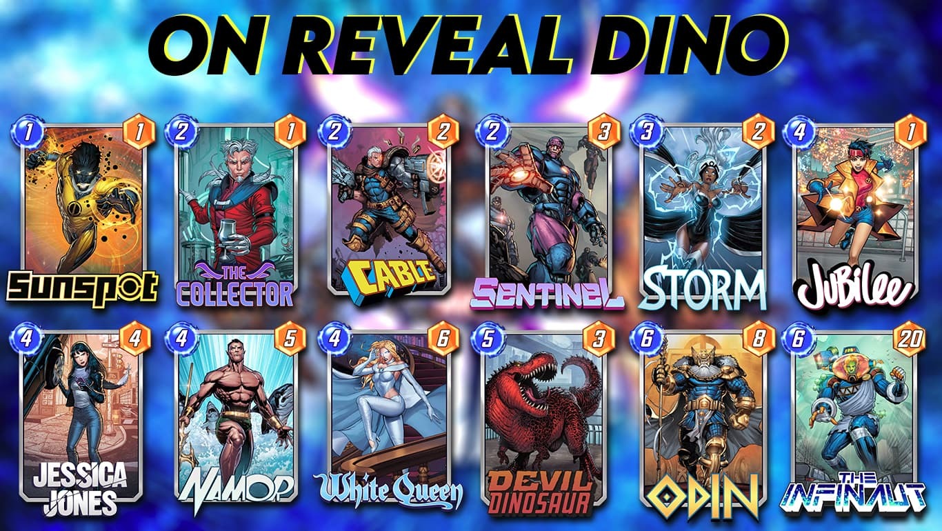 On Reveal Dino deck profile. | © Marvel