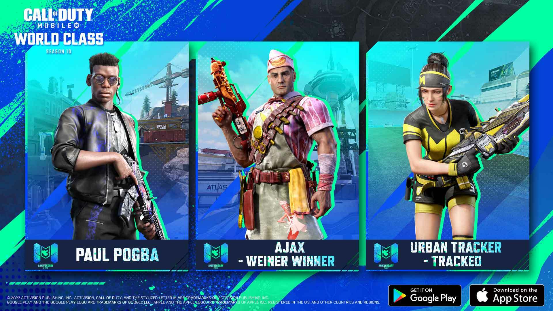 COD Mobile Season 10 battle pass operator skins