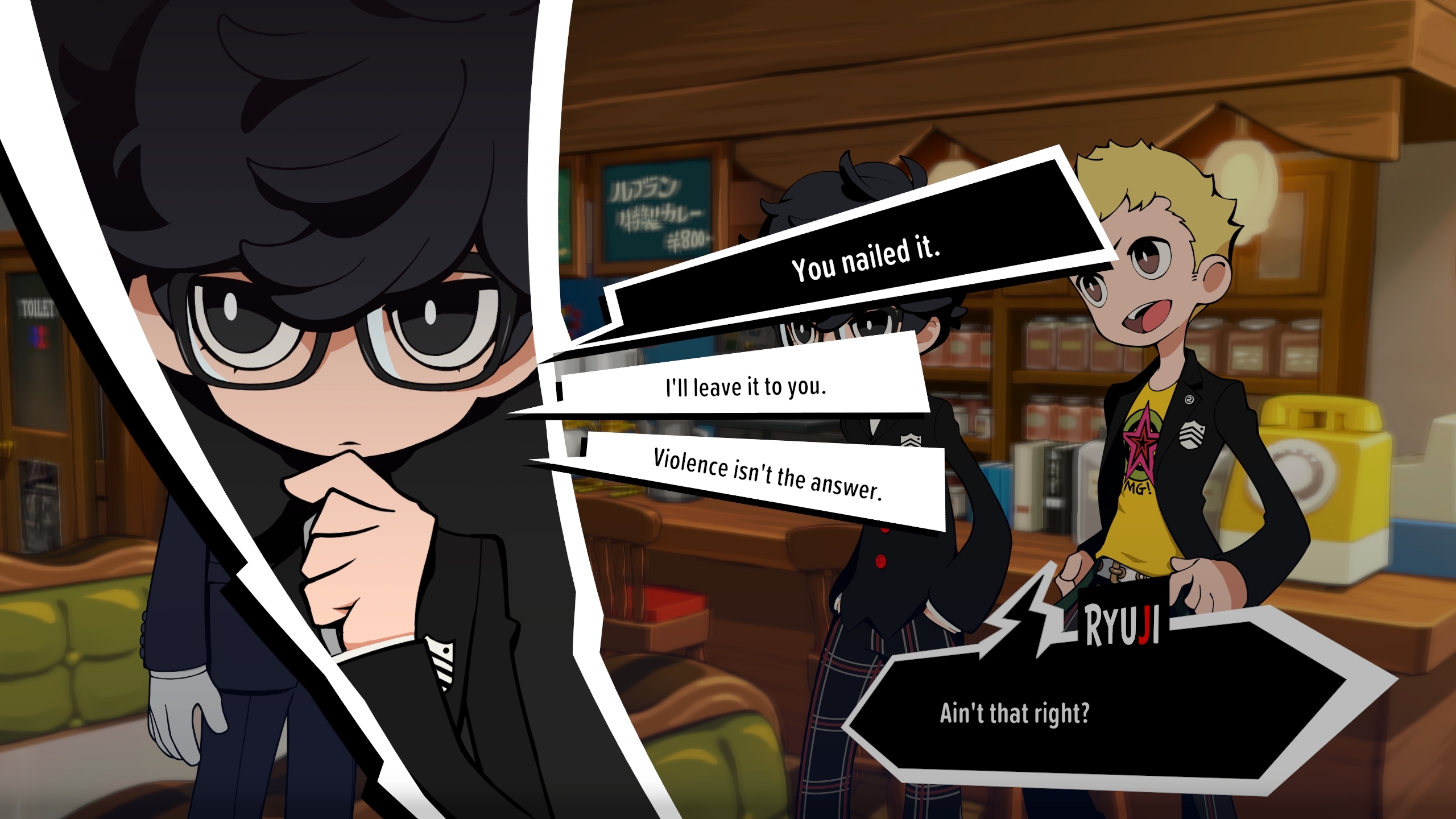 Persona 5 Tactica dialogue