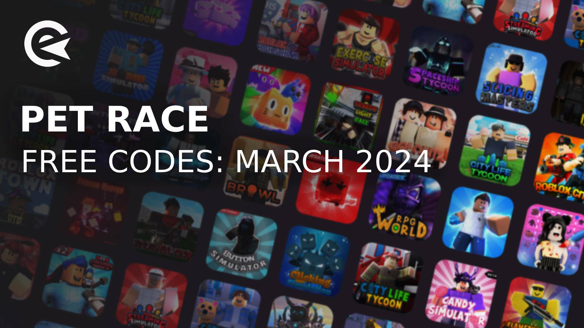 pet race codes march 2024