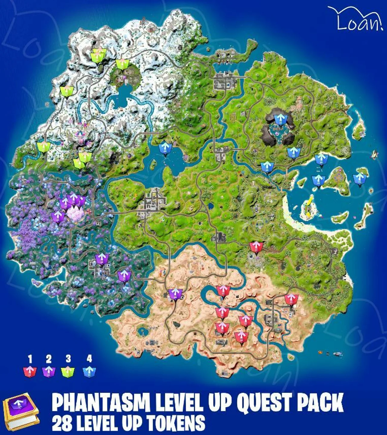 Phantasma Level Up Marken Locations