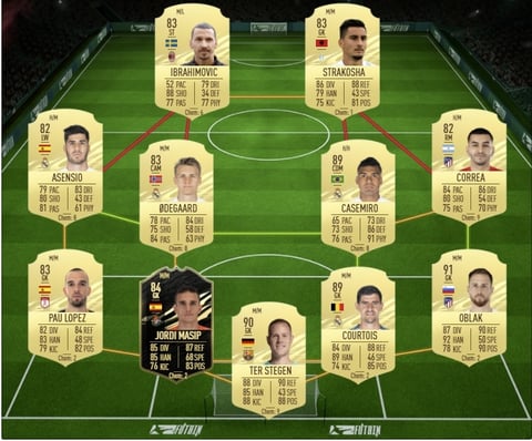 Potm fernandes sbc 87 rated squad