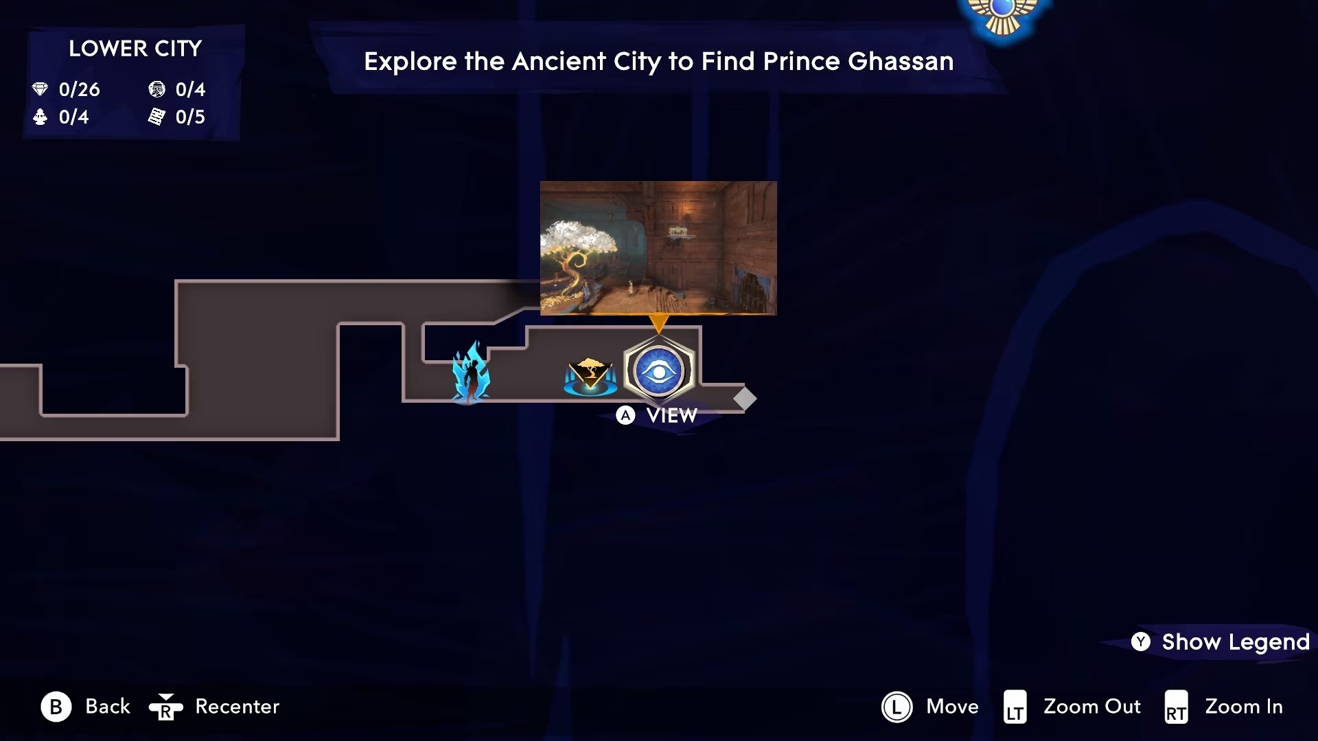 Prince of persia screen Memory Shards