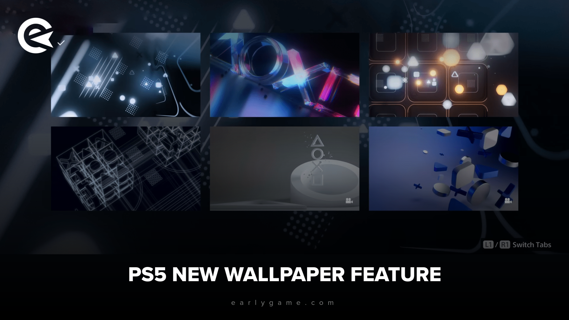 PS5 custom wallpapers