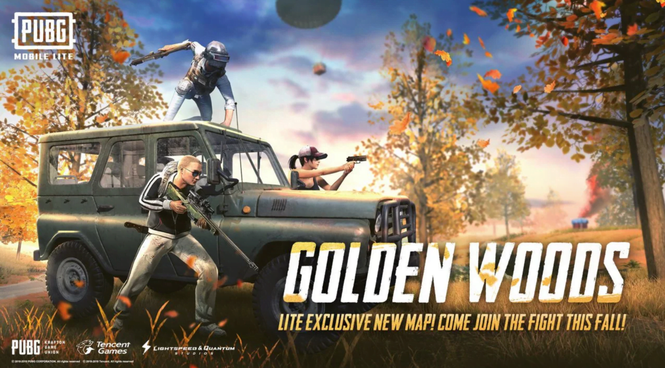 PUBG Mobile Lite iOS release Golden Woods map Tencent