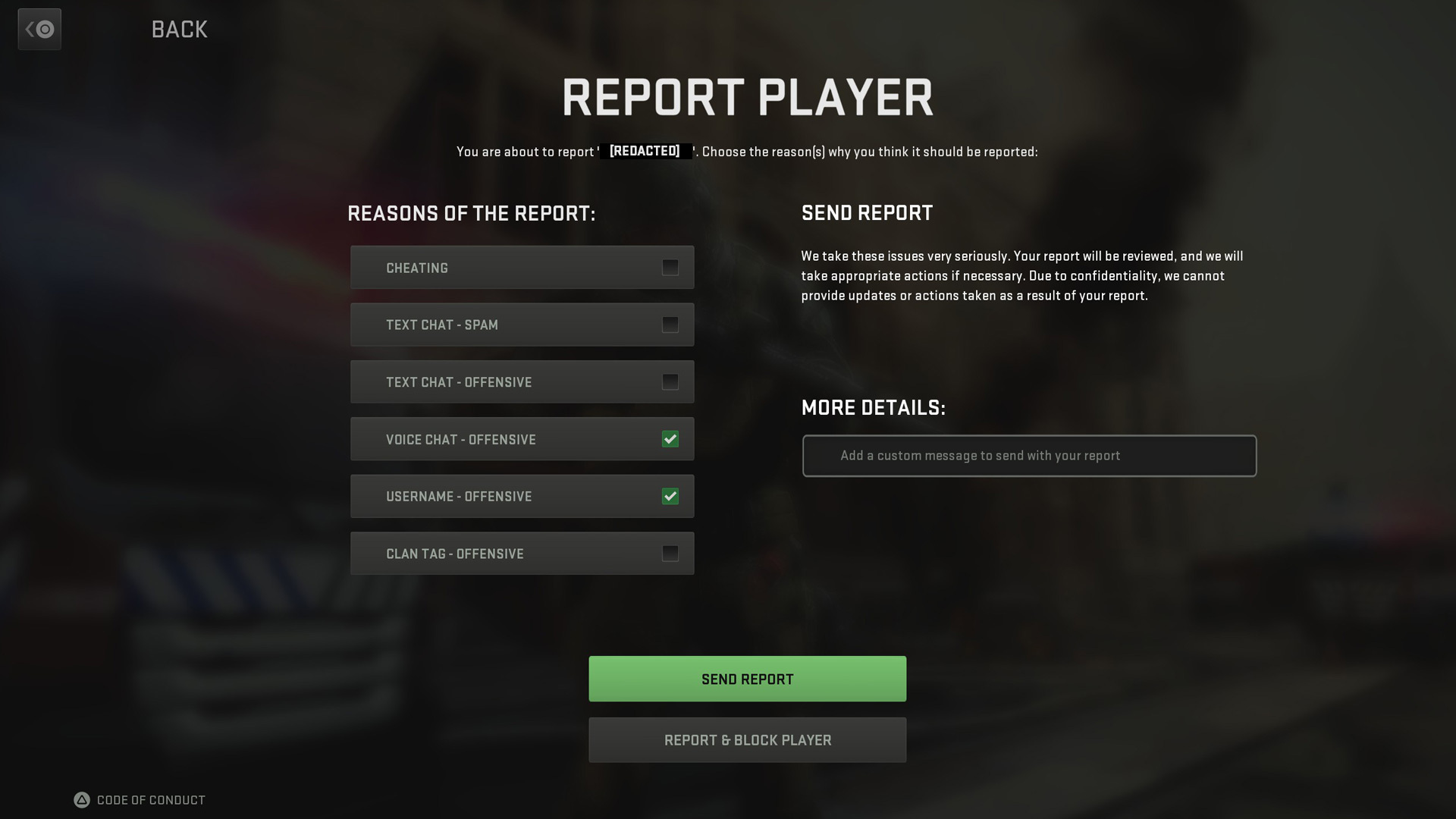 Neues Reporting System MW2