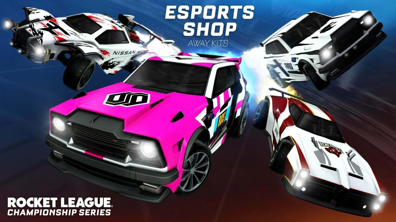 tienda rocket league esports calcomanía visitante