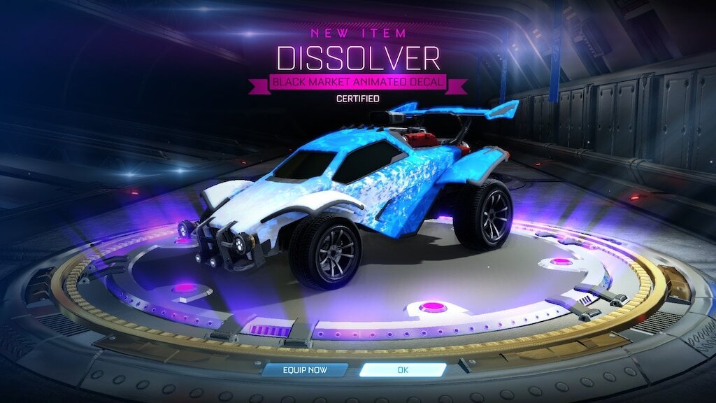 Rocket league black market decals dissolver