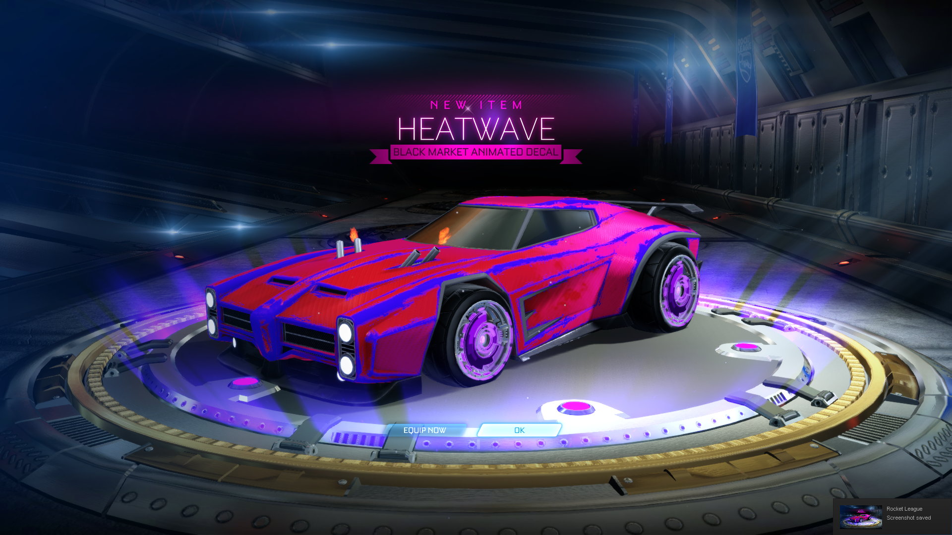 Rocket league black market decals heat wave