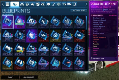 Rocket league blueprints