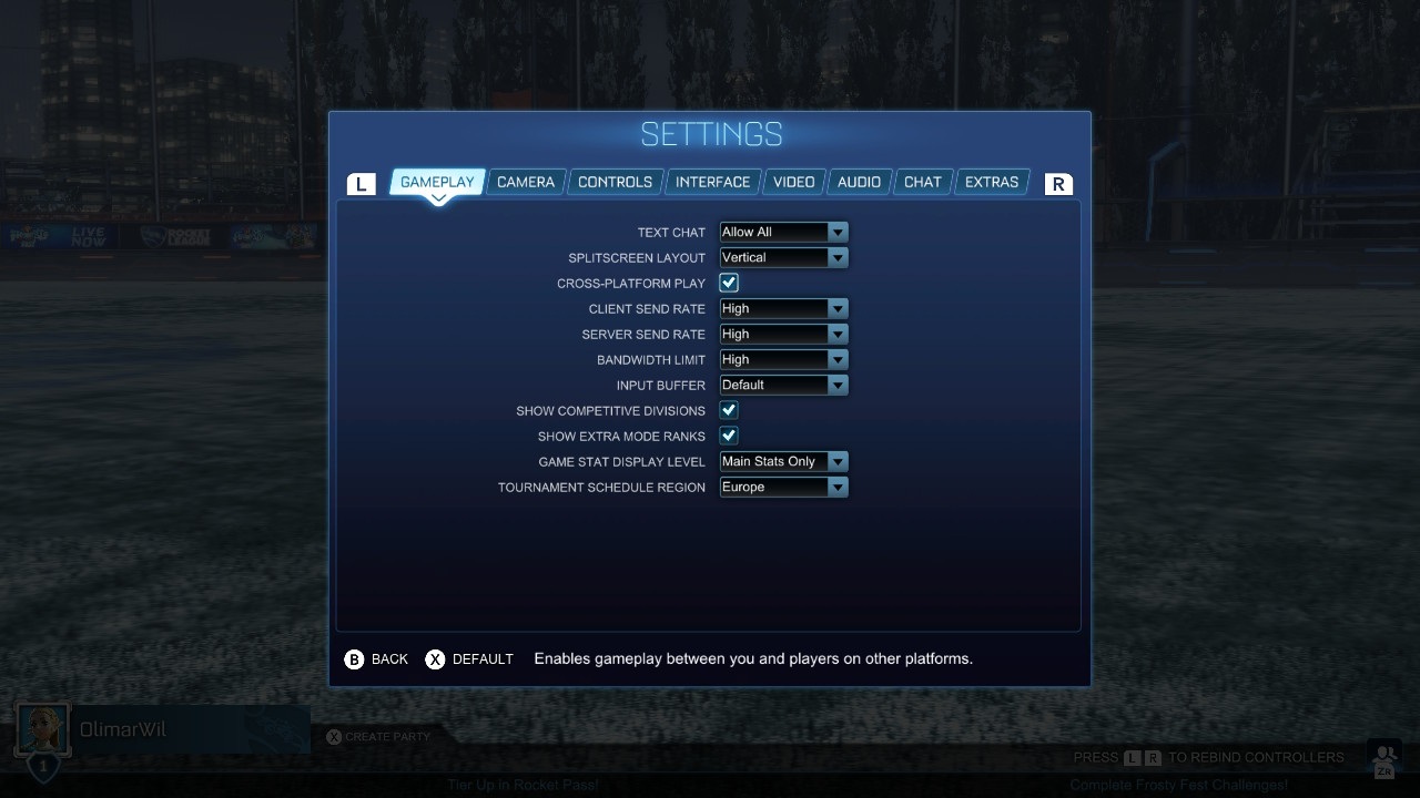 Rocket league cross platform play