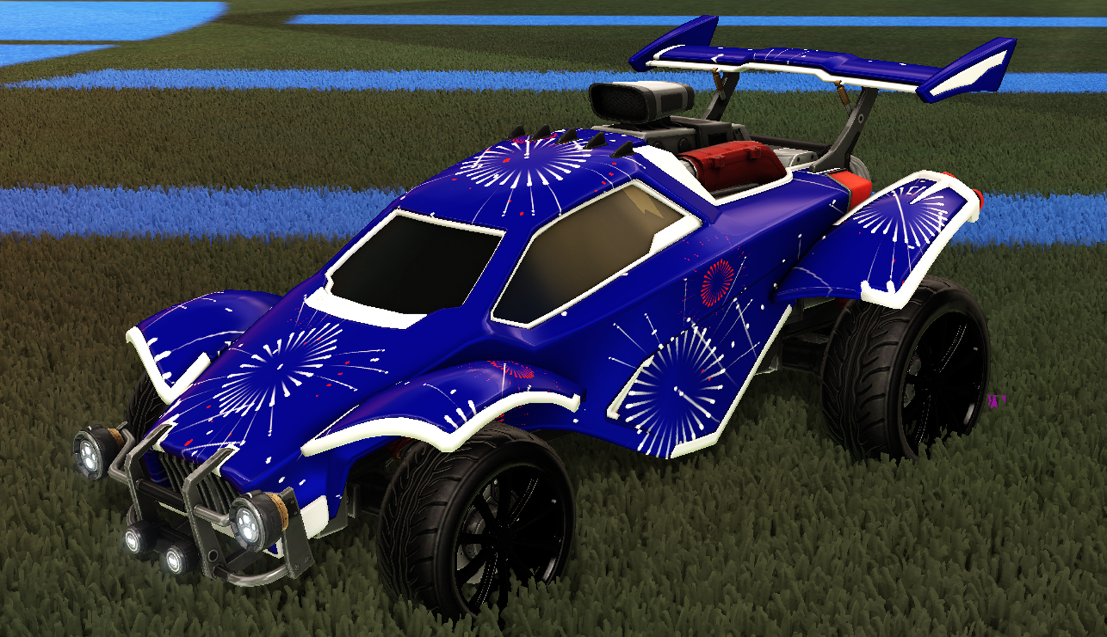 Rocket league decal item fireworks