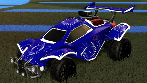 Rocket league decal item fireworks