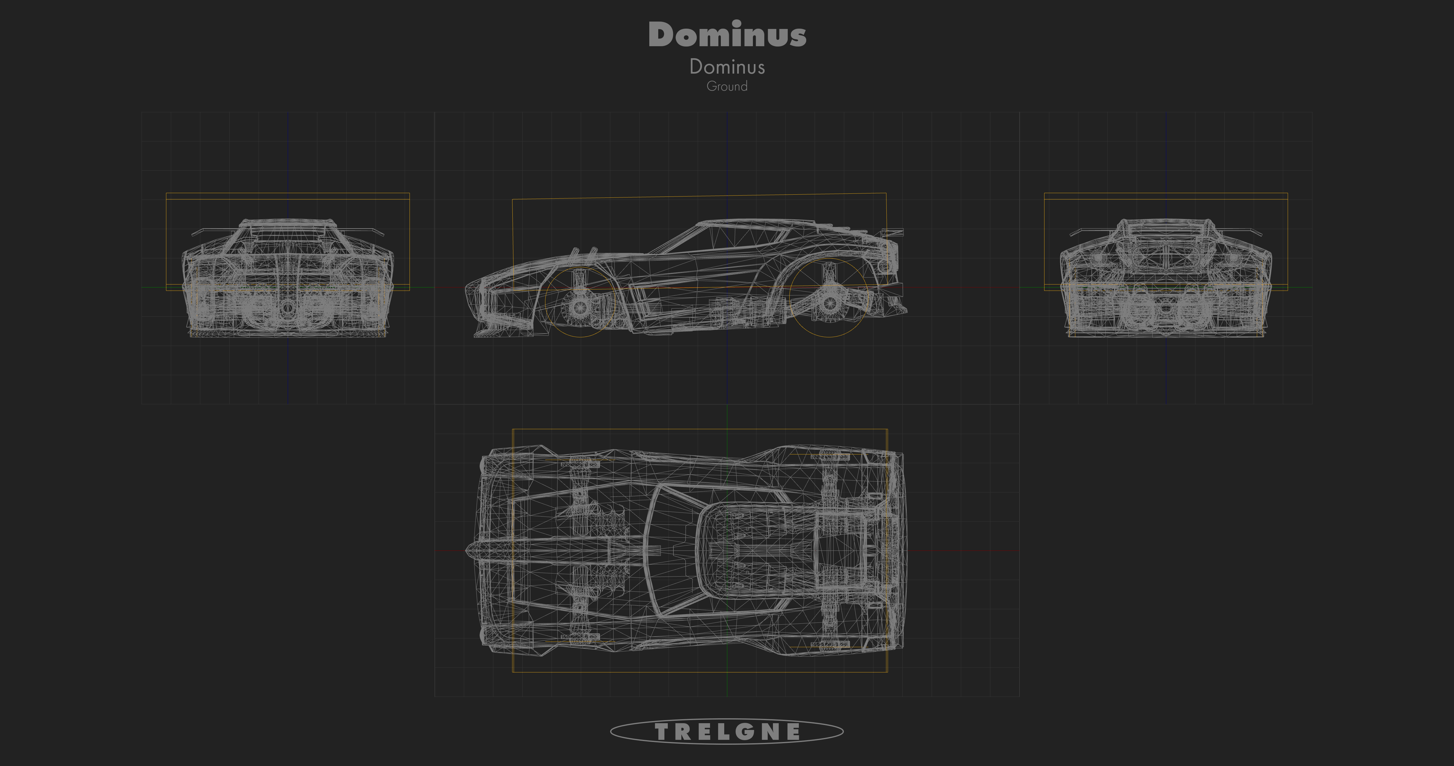Rocket league dominus hitbox diagram