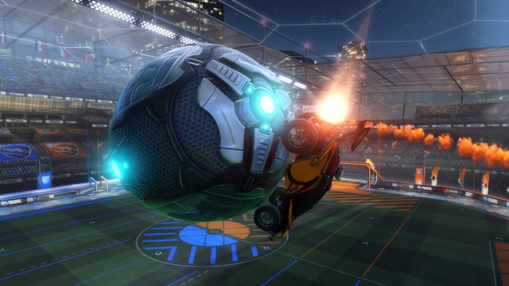 Rocket league drop kick half volley