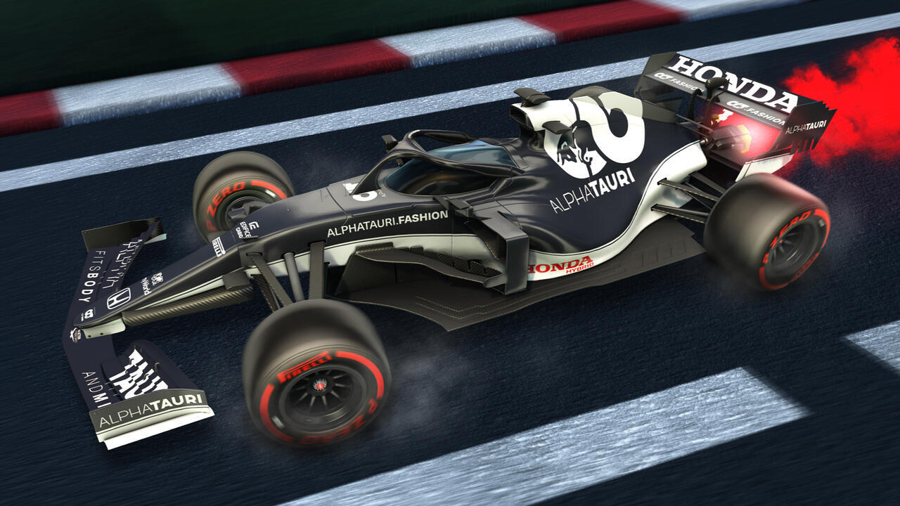 Rocket league f1 decals alphatouri