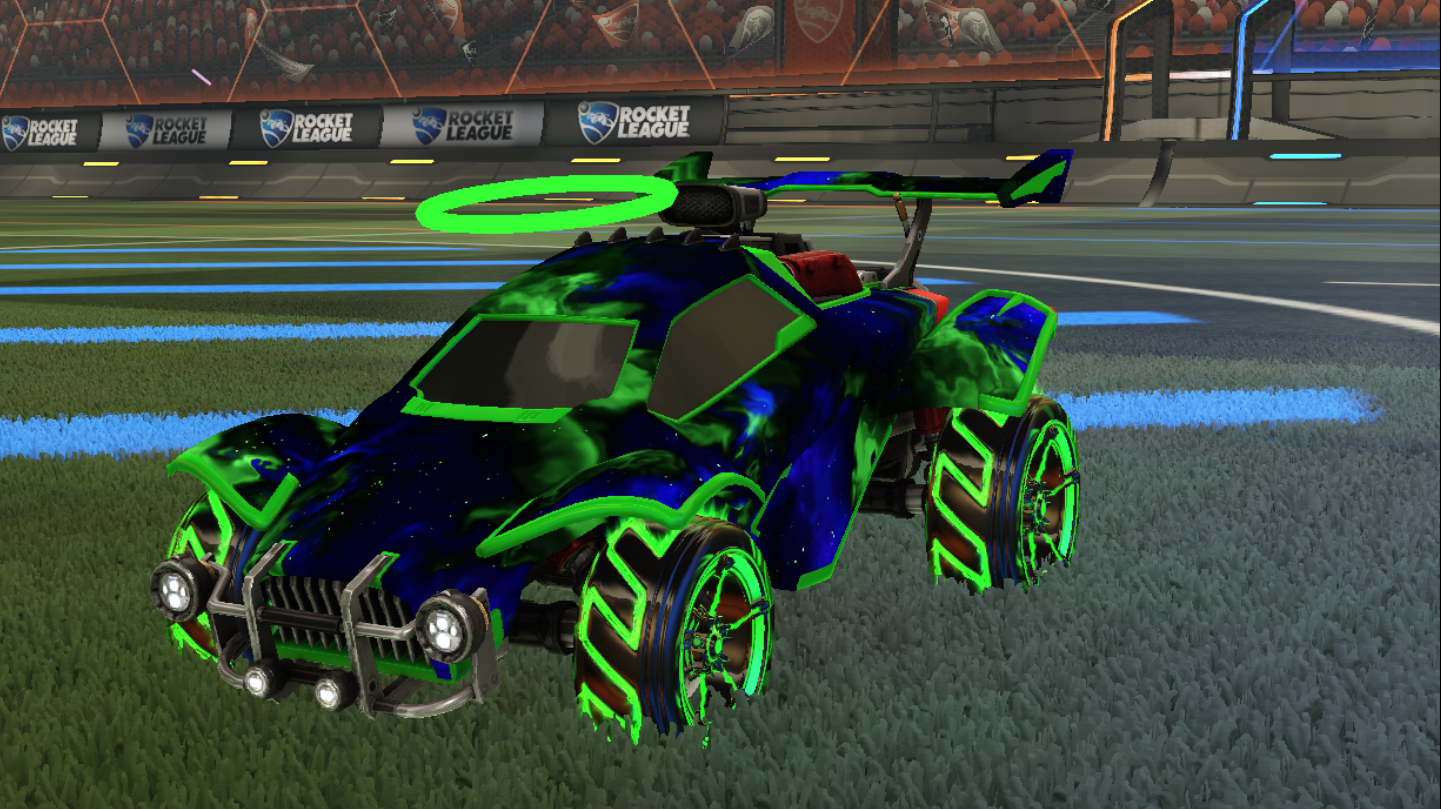 Rocket league forest green interstellar decal