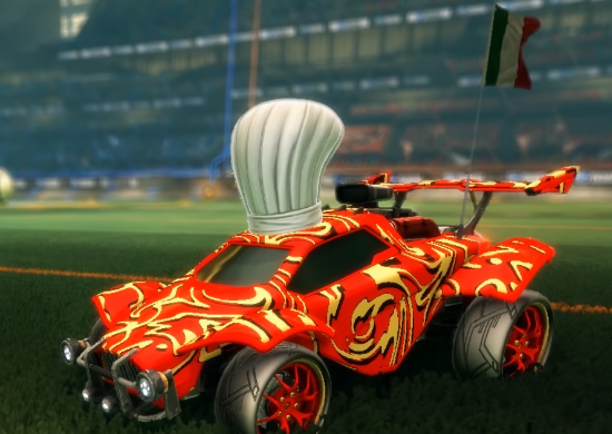 Rocket league funniest decals crimson octane chef hat
