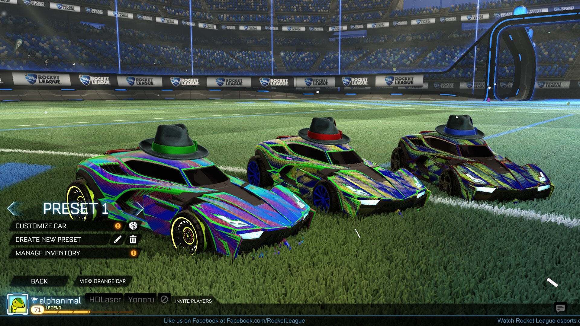 Rocket league funny decals hats