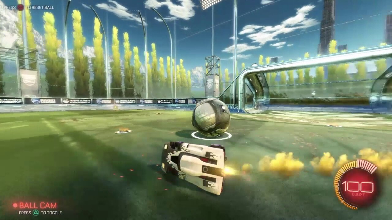 Rocket league half flip