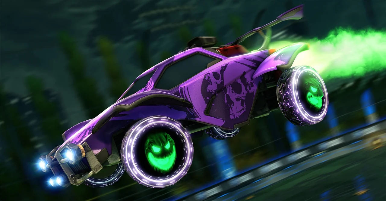 rocket league demon discs eg wheels Haunted Hallows Event