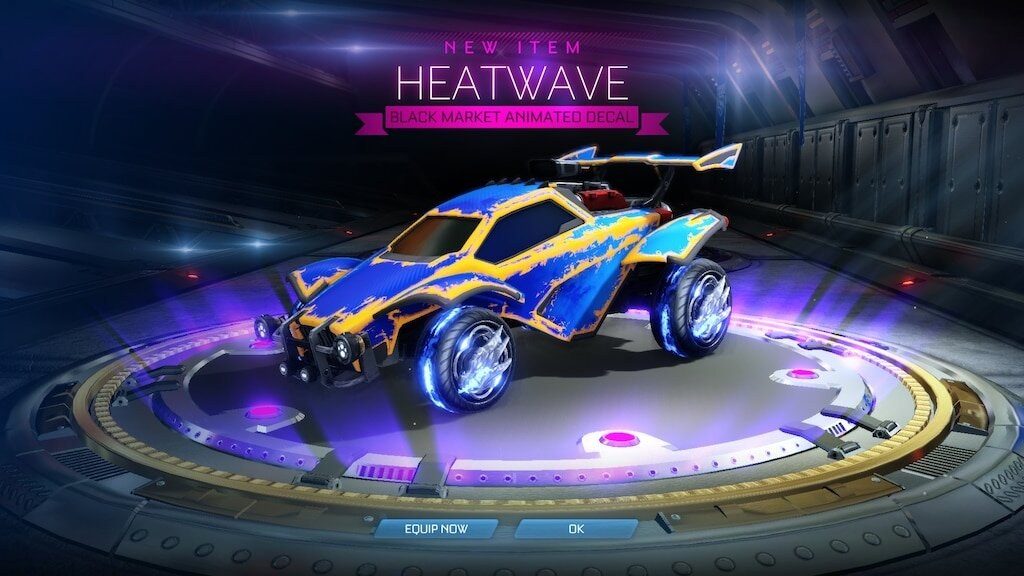 Rocket league heatwave decal