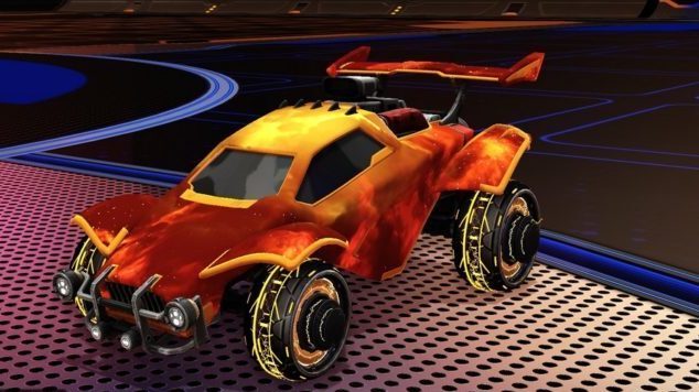 Rocket league orange interstellar decal