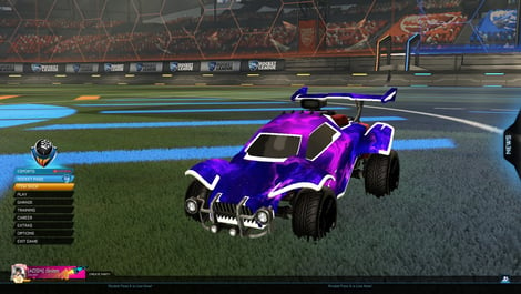 Rocket league purple interstellar decal