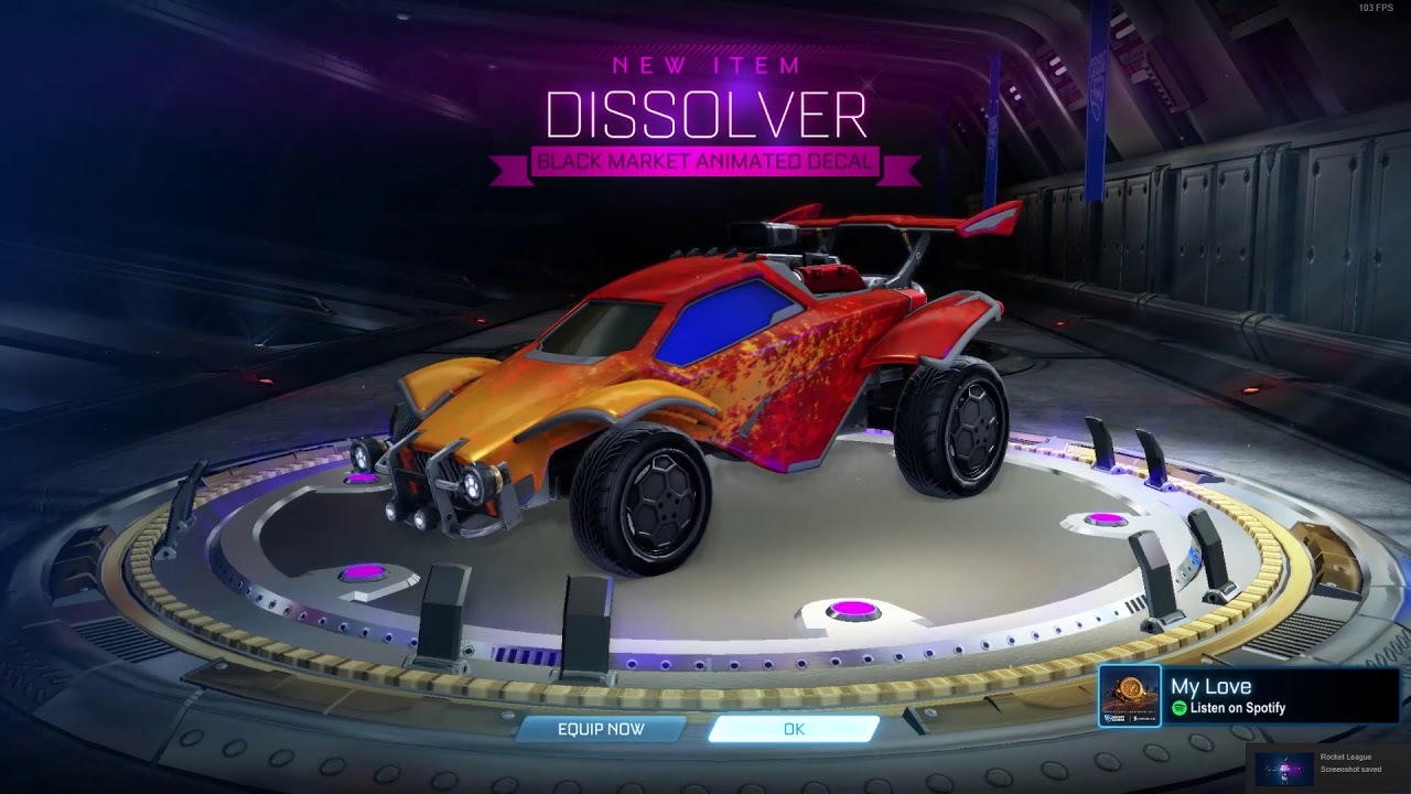 Rocket league rarest decals black market dissolver