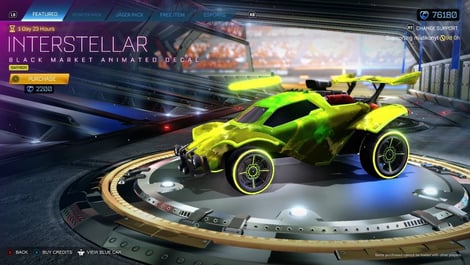 Rocket league saffron interstellar decal