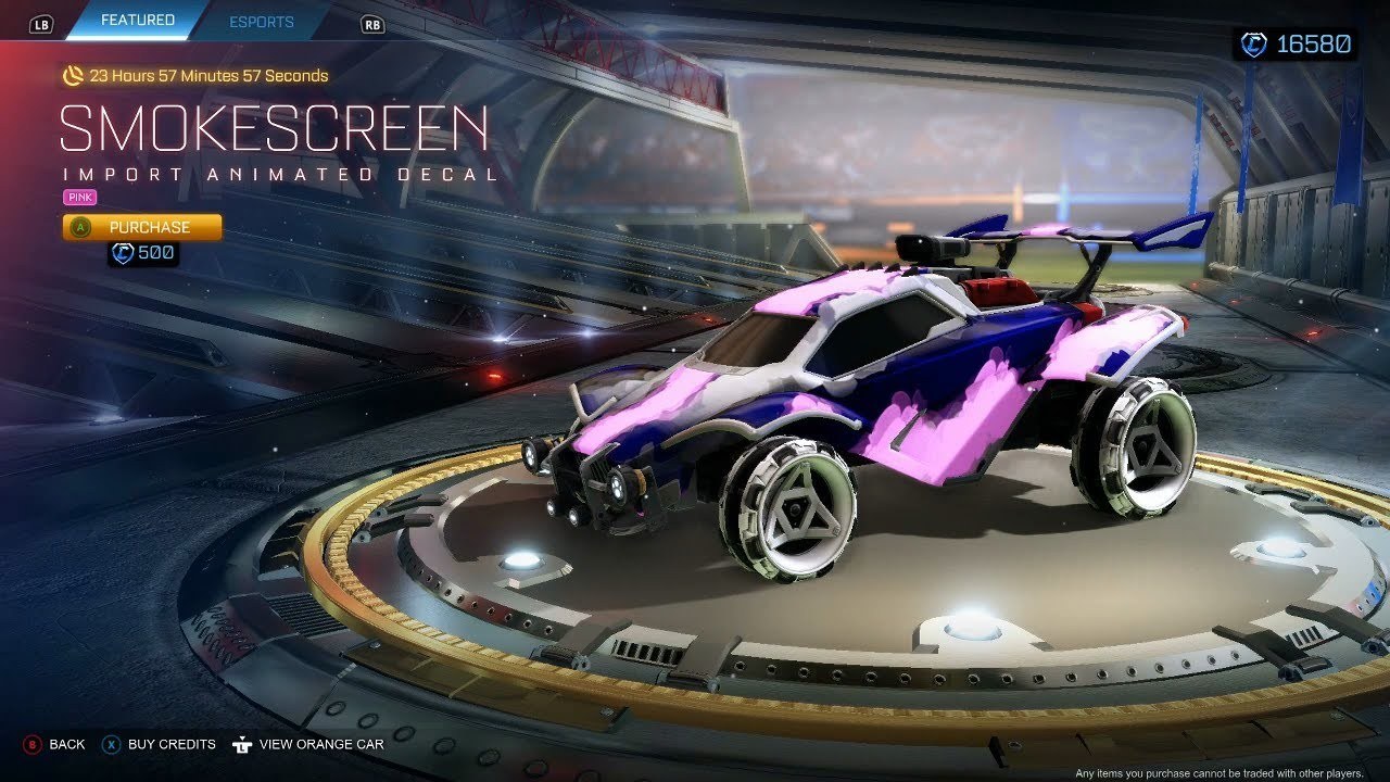 Rocket league smokescreen