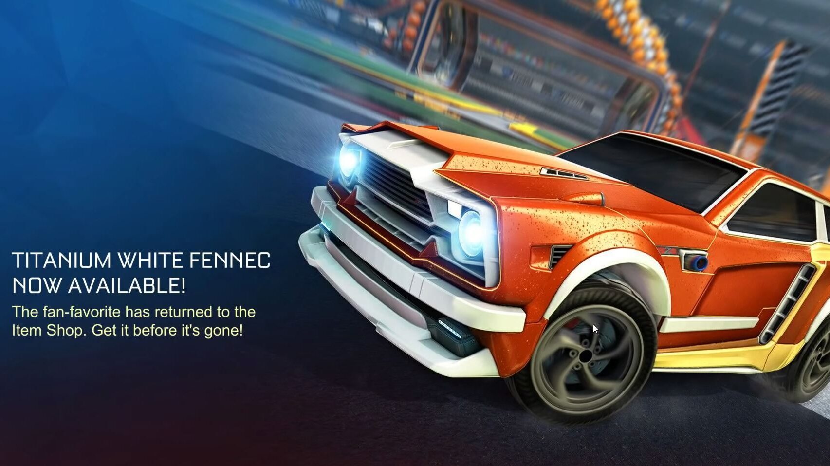 Rocket league titanium white fennec