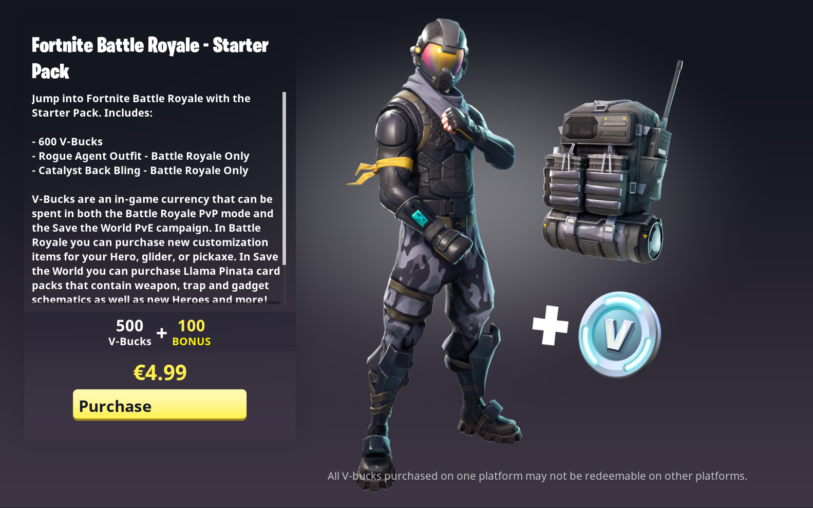 Rogue agent set fortnite