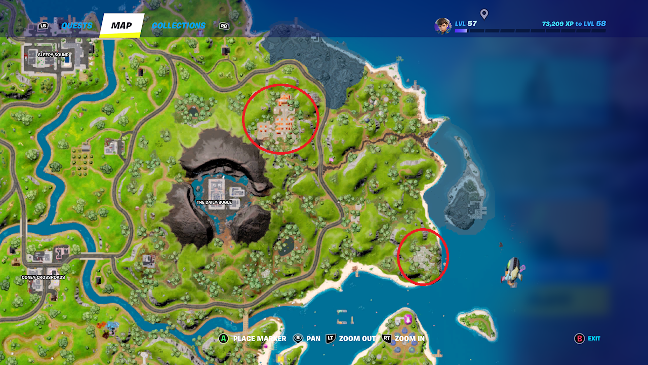 temple ruins location fortnite