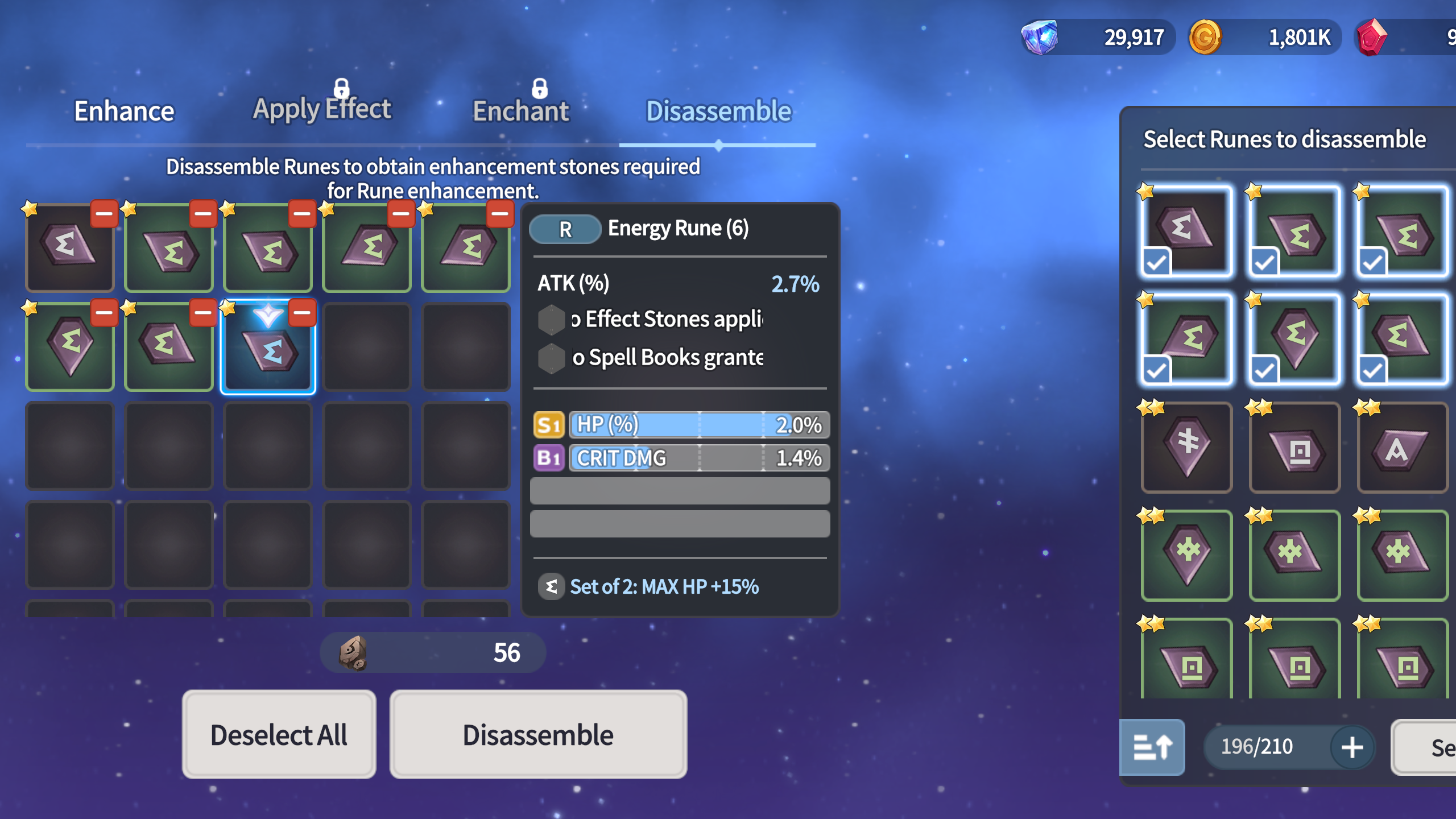 Runes summoners war 5