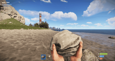 Rust spawn beach rock