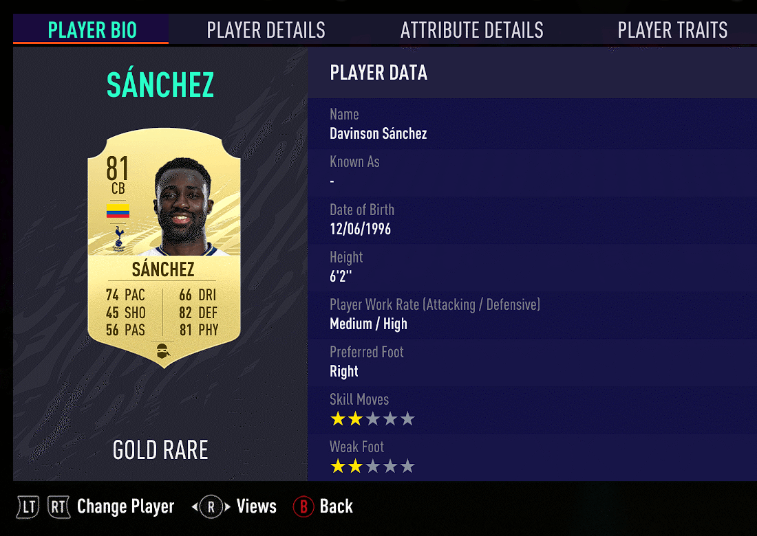 Sanchez card