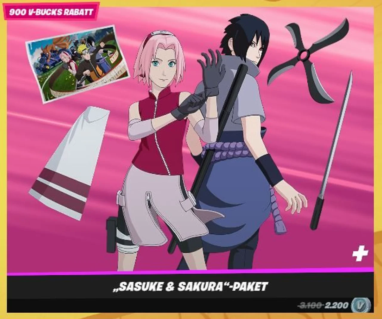 Sasuke & Sakura Paket Fortnite